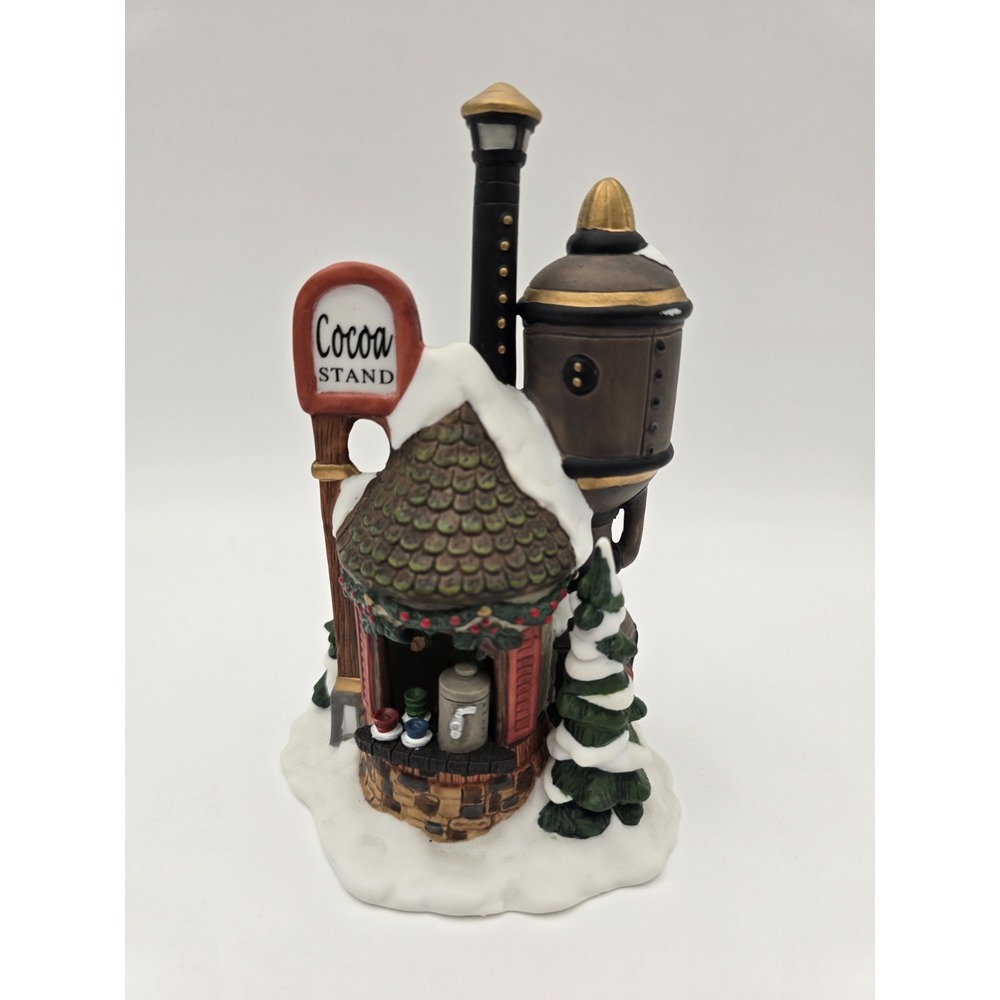 Vtg Kirkland North Pole Christmas Village Cocoa Stand 59979 Accessory Ceramic